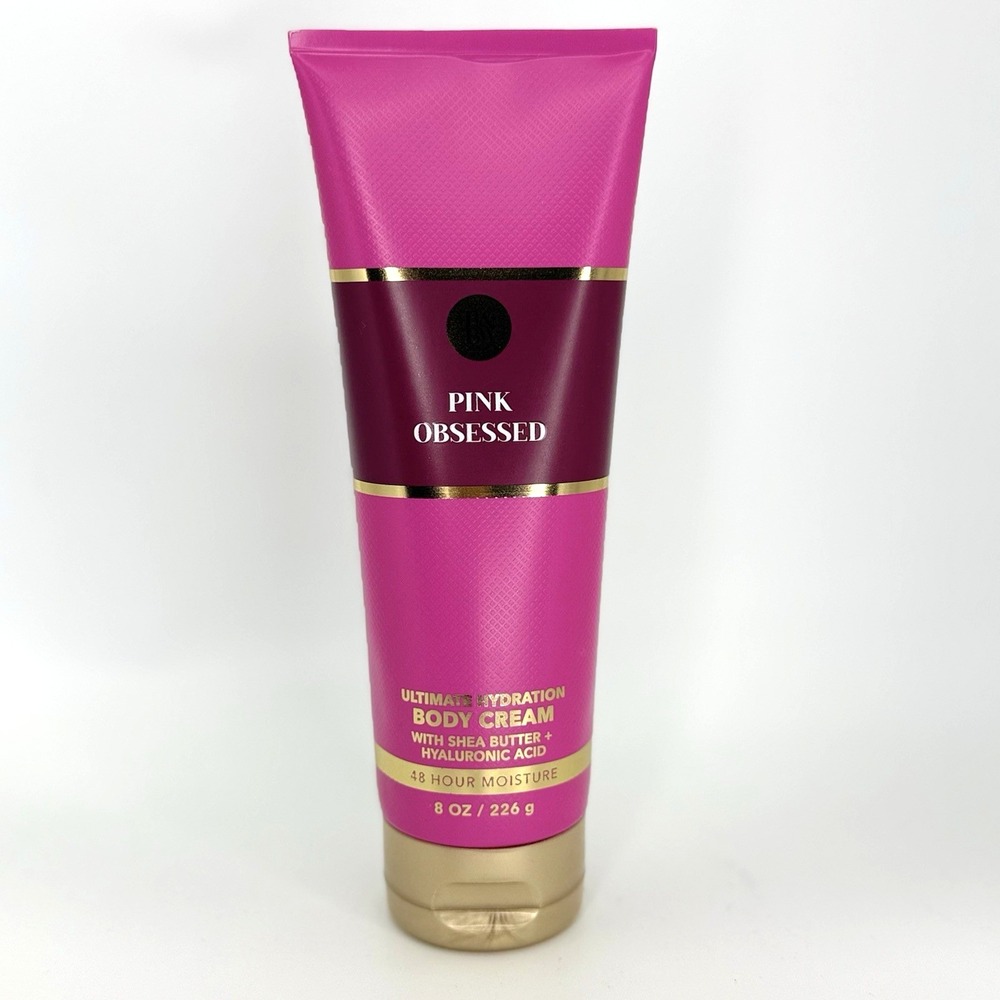 Bath &‎ Body Works Pink Obsessed Ultimate Hydration Body Cream 8oz Shea Butter
